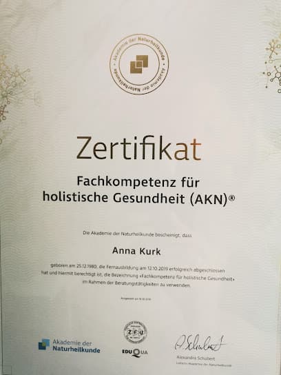 Ganzheitliche Ernährungsberatung Anna Kurk